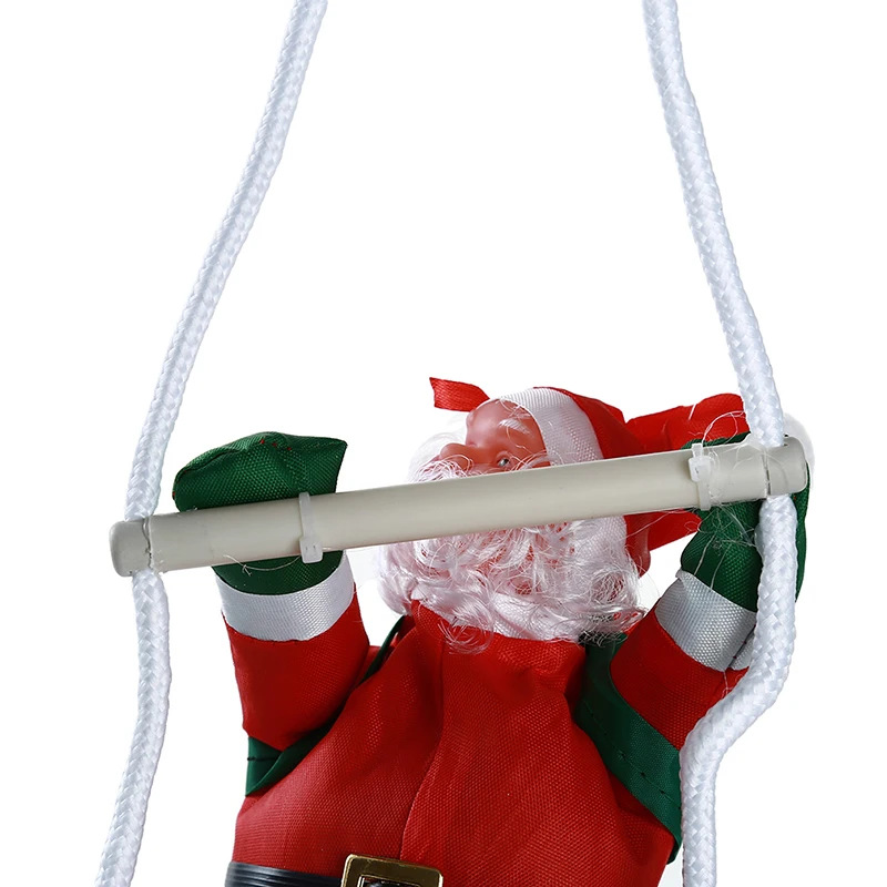 Santa Claus Climbing Ladder Ornaments Xmas Tree Santa Claus Climbing Ladder Rope Hanging Pendant 2023 Merry Christmas Decoration