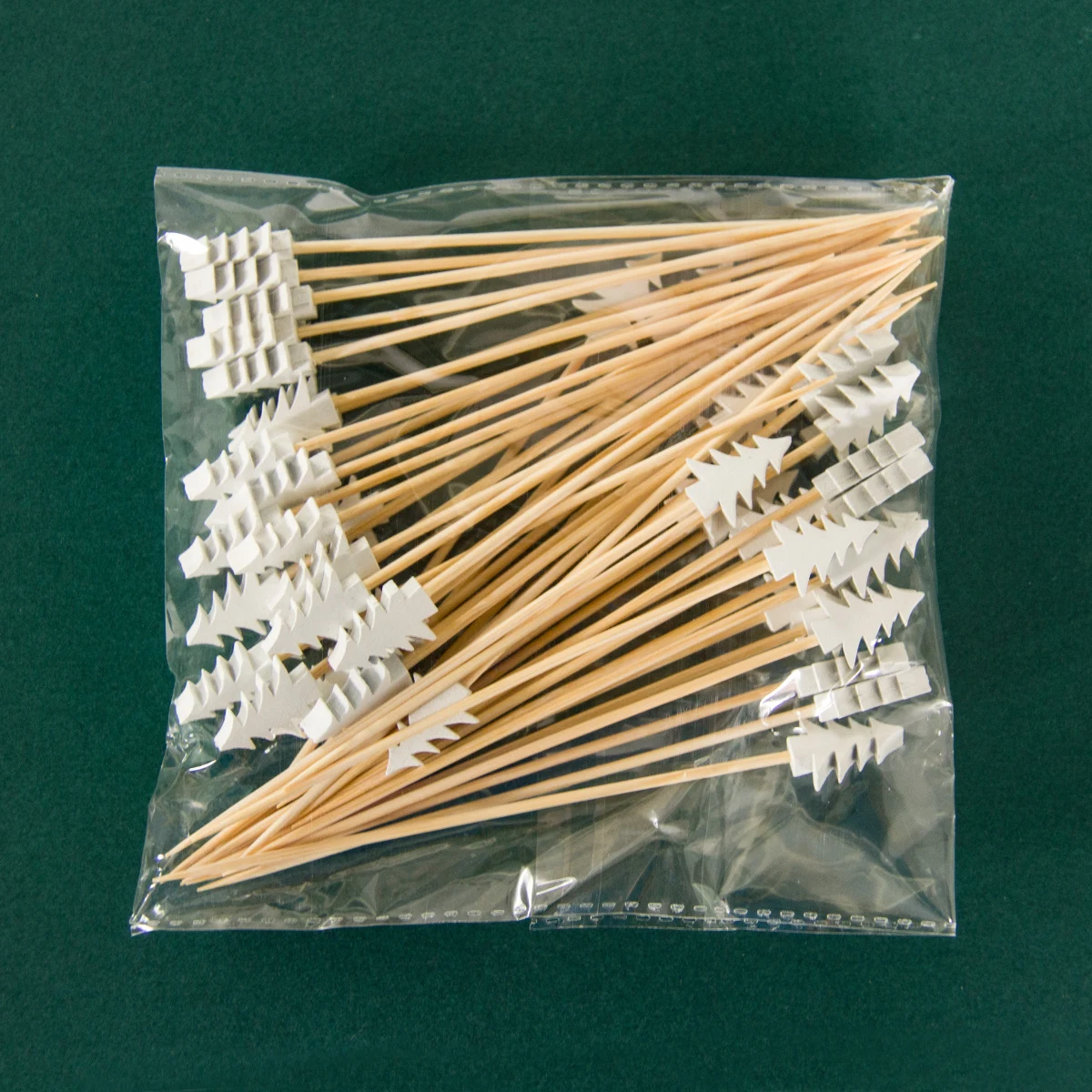 50/100pcs Christmas Fruit Food Sticks Santa Claus Snowflake Snowman Cocktail Toothpick Cupcake Topper Christmas Party Decoration