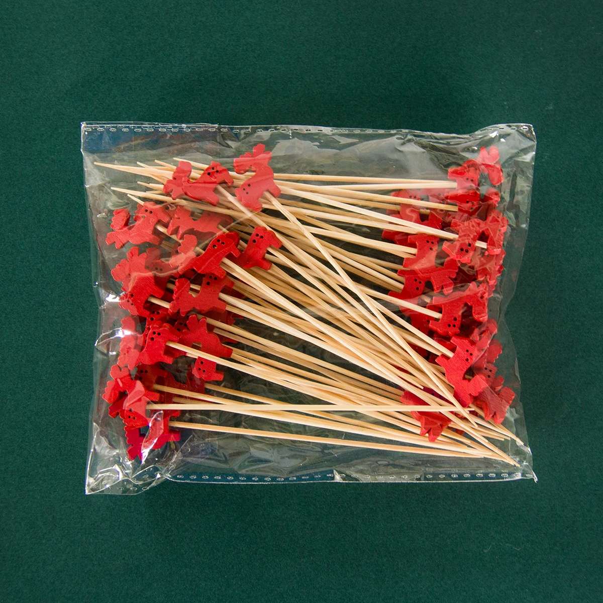 50/100pcs Christmas Fruit Food Sticks Santa Claus Snowflake Snowman Cocktail Toothpick Cupcake Topper Christmas Party Decoration