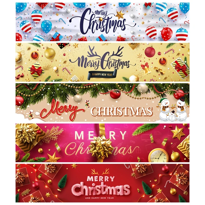 Oxford Cloth Outdoor Banner Merry Christmas Decor For Home 2022 Cristmas Outdoor Decor Xmas Navidad Noel Happy New Year 2023