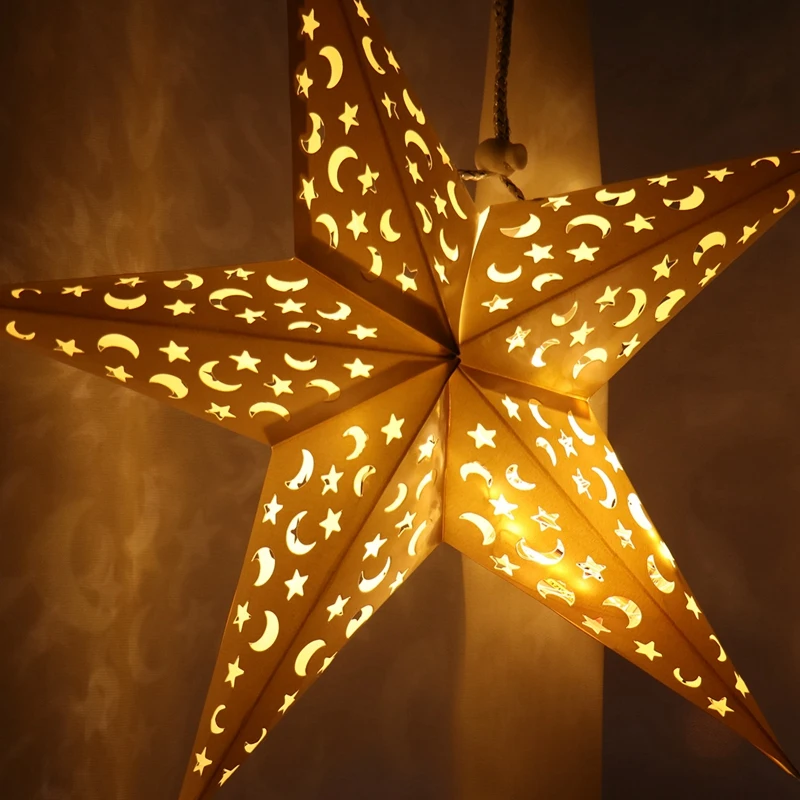 Christmas Hollow Out Star Hanging Pendant Merry Christmas Decorations for Home 2023 Xams Ornaments Navidad Noel New Year 2024