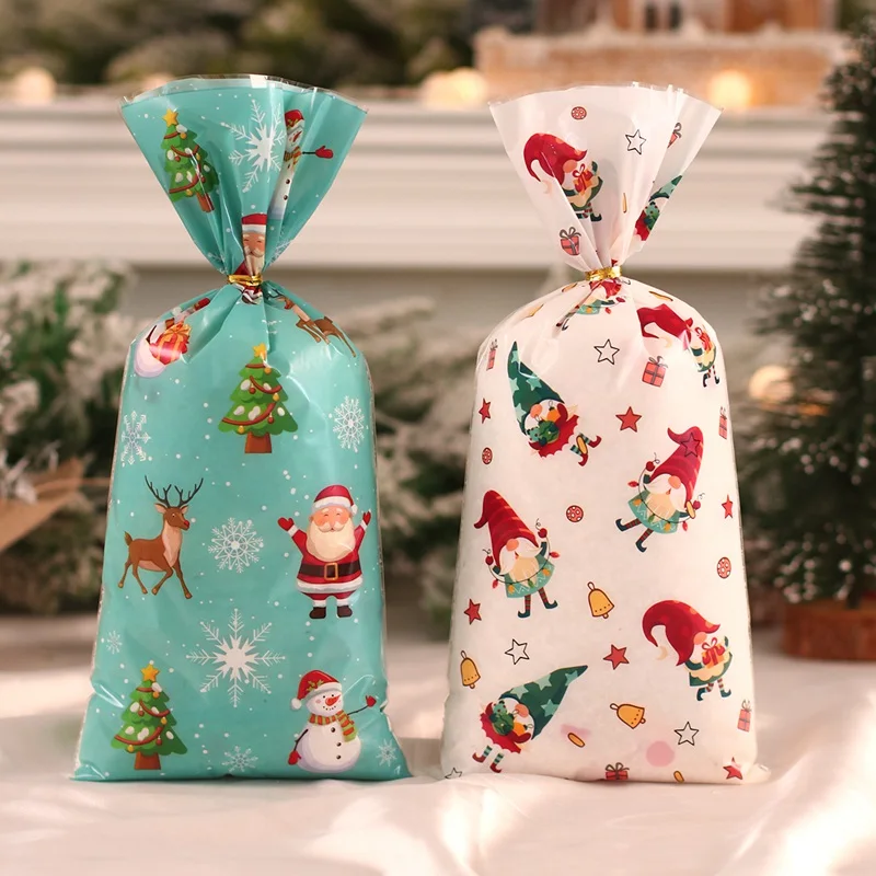 50Pcs/set Christmas Fruit Sticks Disposable Bamboo Sticks Snowflake Christmas Tree Elk Santa Claus Snowman Sticks Xmas Ornaments