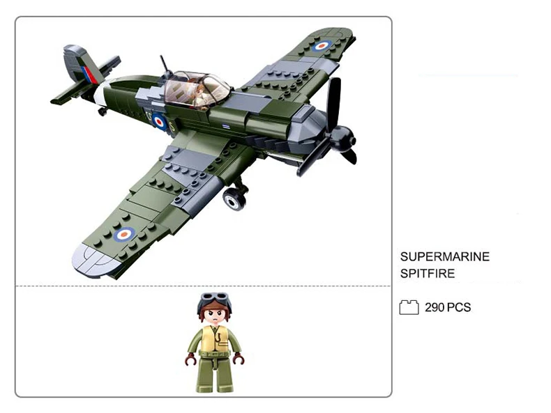 SLUBAN US Military Higgins Landing Craft Warship Building Blocks Navy Weapons Boat Moc Bricks Classic Aircraft Tanks Model Toys