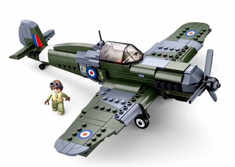 SLUBAN US Military Higgins Landing Craft Warship Building Blocks Navy Weapons Boat Moc Bricks Classic Aircraft Tanks Model Toys
