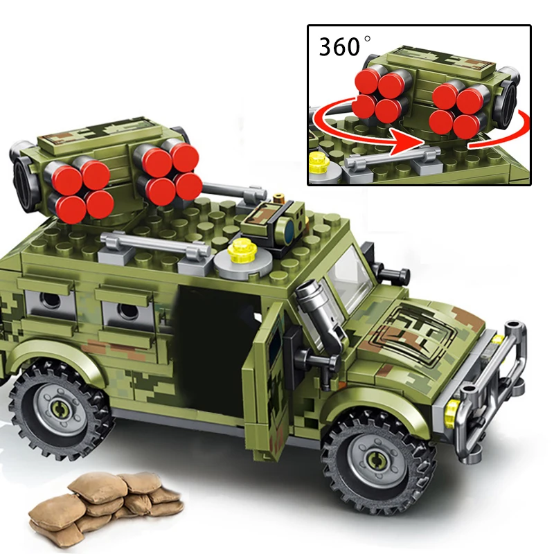 SLUBAN US Military Higgins Landing Craft Warship Building Blocks Navy Weapons Boat Moc Bricks Classic Aircraft Tanks Model Toys