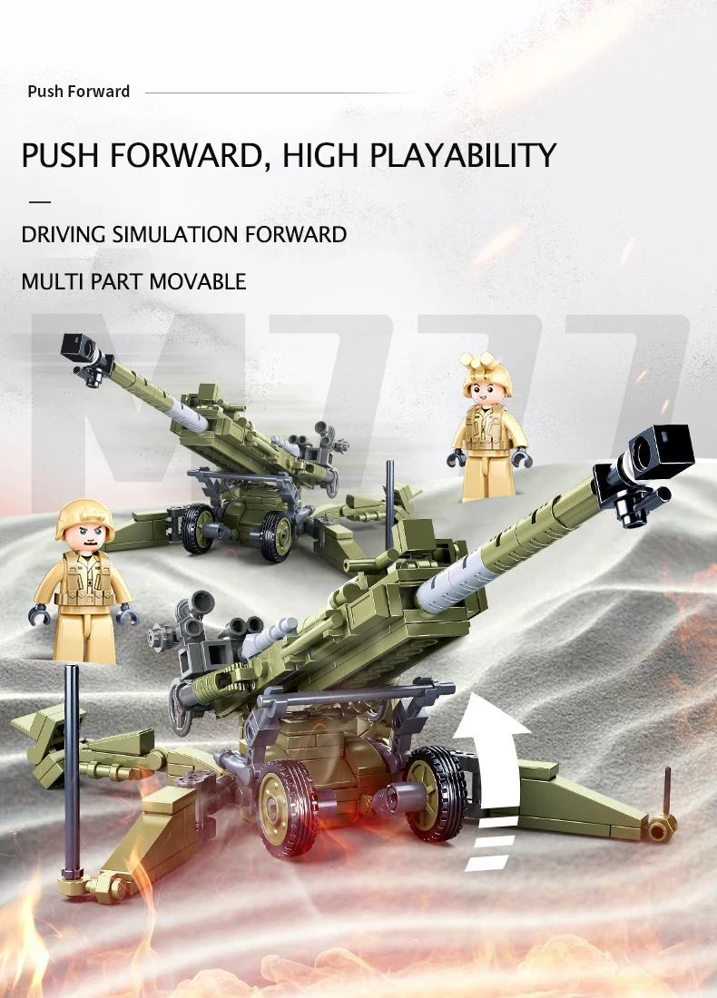 SLUBAN US Military Higgins Landing Craft Warship Building Blocks Navy Weapons Boat Moc Bricks Classic Aircraft Tanks Model Toys