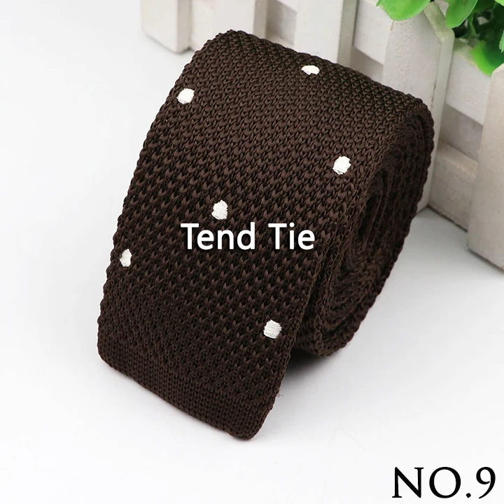 Fashion Men's Colourful Knitted Necktie Narrow 6CM Classic Woven Cravate Trendy Striped Skinny Ties For Dinner party Daily Wear