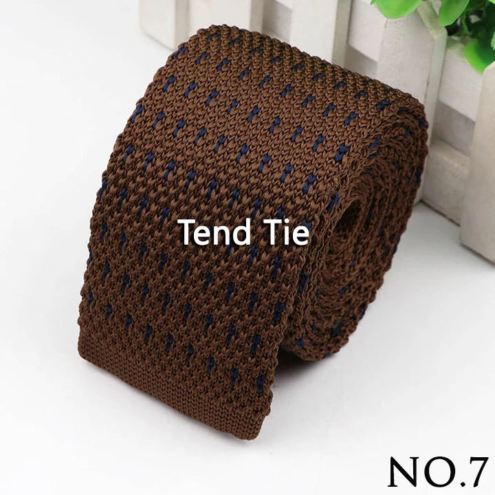 Fashion Men's Colourful Knitted Necktie Narrow 6CM Classic Woven Cravate Trendy Striped Skinny Ties For Dinner party Daily Wear