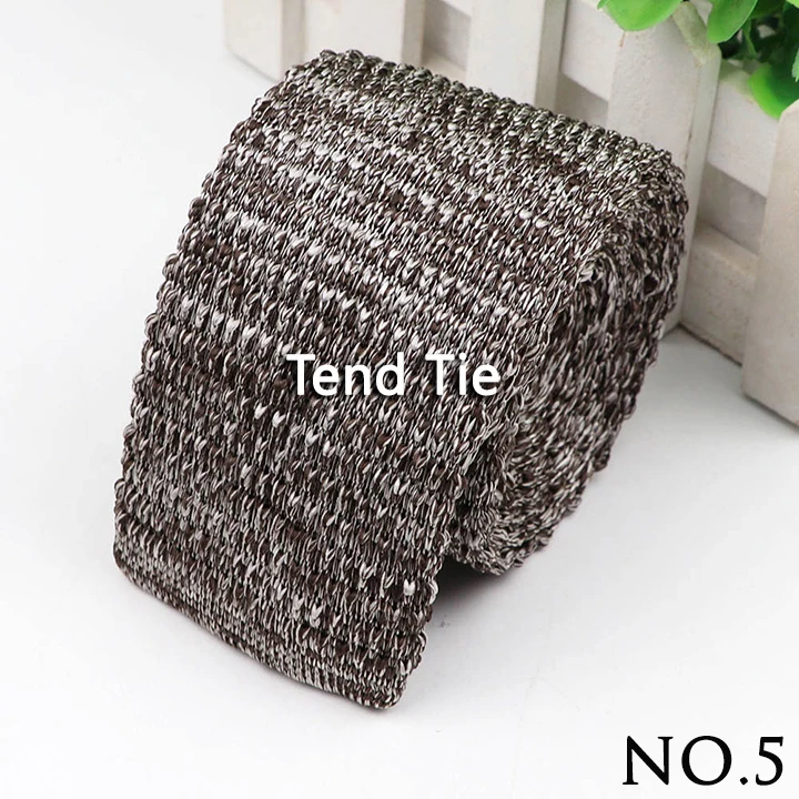 Fashion Men's Colourful Knitted Necktie Narrow 6CM Classic Woven Cravate Trendy Striped Skinny Ties For Dinner party Daily Wear