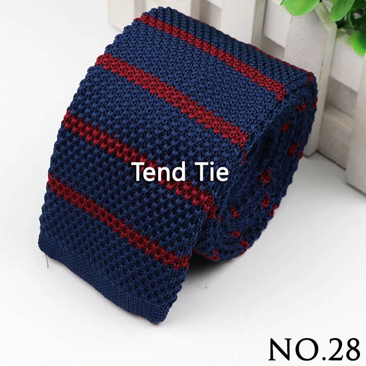 Fashion Men's Colourful Knitted Necktie Narrow 6CM Classic Woven Cravate Trendy Striped Skinny Ties For Dinner party Daily Wear