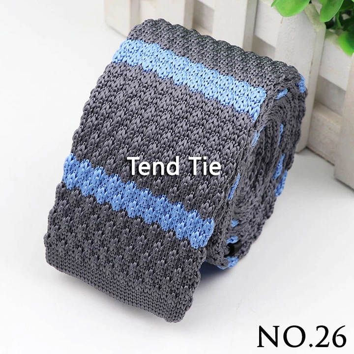 Fashion Men's Colourful Knitted Necktie Narrow 6CM Classic Woven Cravate Trendy Striped Skinny Ties For Dinner party Daily Wear