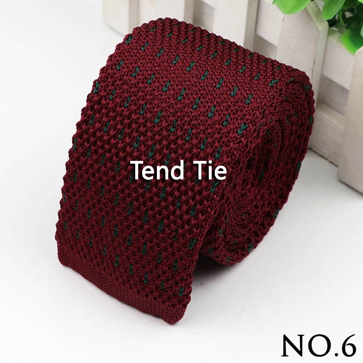 Fashion Men's Colourful Knitted Necktie Narrow 6CM Classic Woven Cravate Trendy Striped Skinny Ties For Dinner party Daily Wear