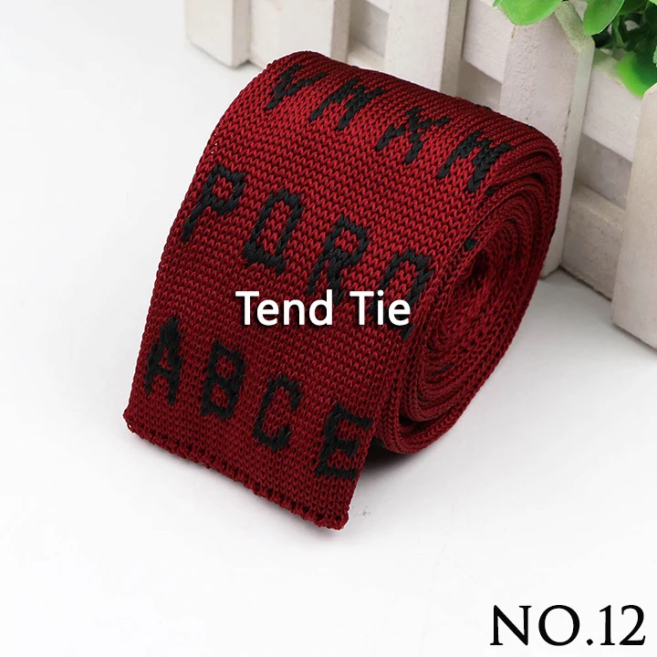 Fashion Men's Colourful Knitted Necktie Narrow 6CM Classic Woven Cravate Trendy Striped Skinny Ties For Dinner party Daily Wear