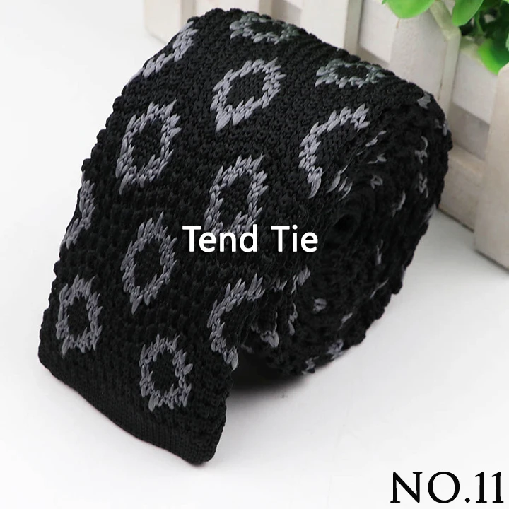 Fashion Men's Colourful Knitted Necktie Narrow 6CM Classic Woven Cravate Trendy Striped Skinny Ties For Dinner party Daily Wear