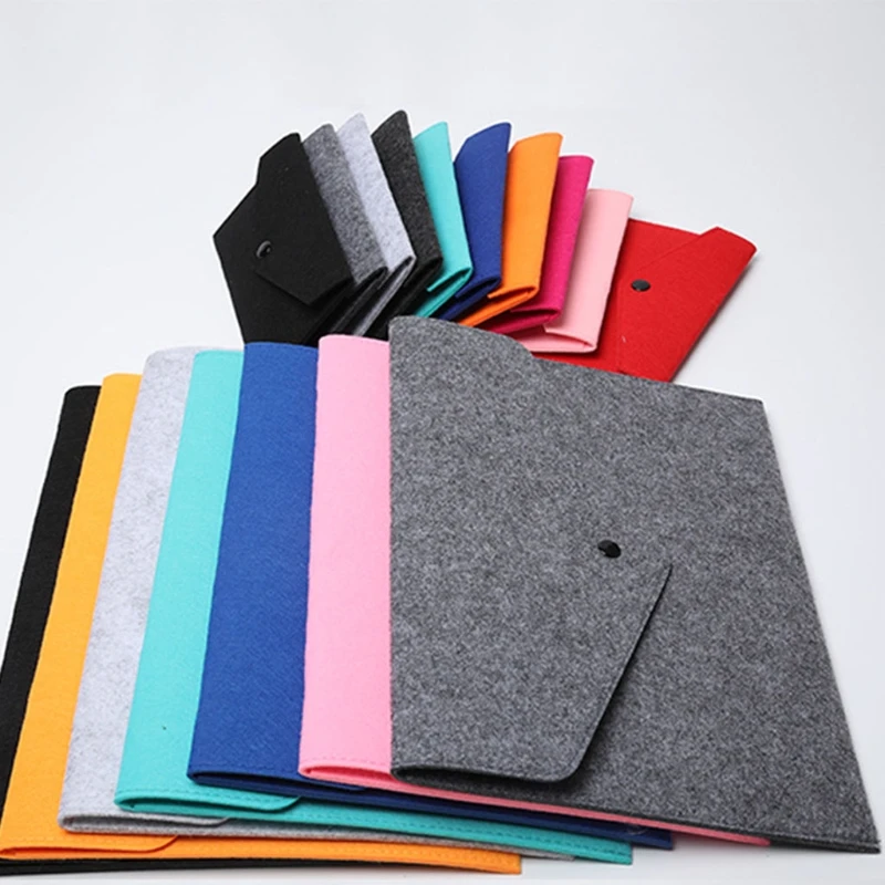 Unisex Portable Felt Coin Purse Multifunction Cards Wear-Resistant Phone Bag Mobile Phone Passport Storage Pocket Change Bag