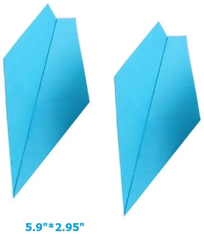 100Pcs 5.9" Premade Rainbow Origami Paper Airplane Folded Origami Planes for Kids Party Supplies Plane Theme Birthday Decor
