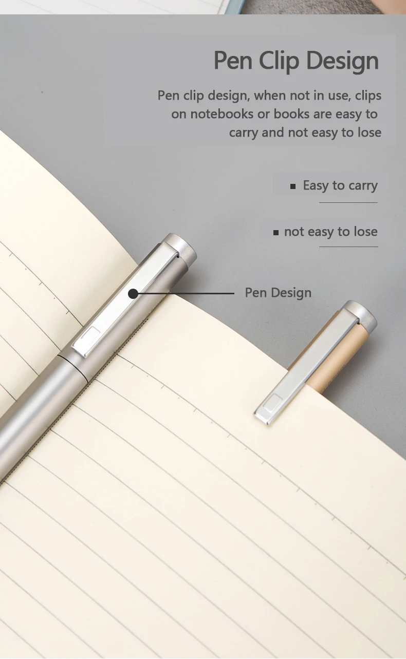 Deli Metal Rotating Gel Pen Signing Pens Pучка Caneta 0.5MM Business Office Stationery Supplies Smooth Refill for School