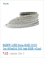Double Row 5050 RGBW RGBWW RGB Cool White Warm White Flexible LED Strips DC12V 24V 5M/roll 120led/M 600LEDs 15mm PCB