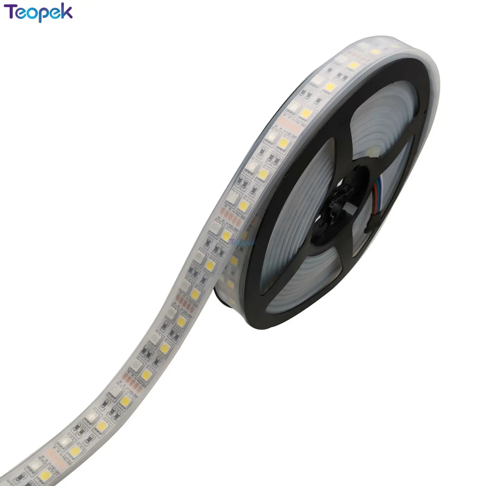 Double Row 5050 RGBW RGBWW RGB Cool White Warm White Flexible LED Strips DC12V 24V 5M/roll 120led/M 600LEDs 15mm PCB