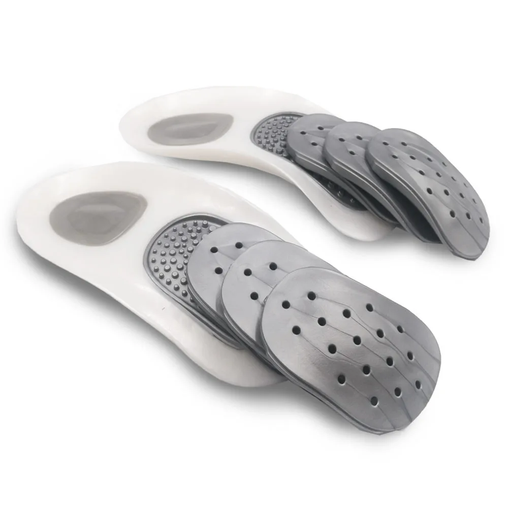 1 Set Orthopedic Shoes Insoles For Feet Foot Massager Sccessories Arch Support Plantar Fasciitis Knee Pads For Work Shoe Sole
