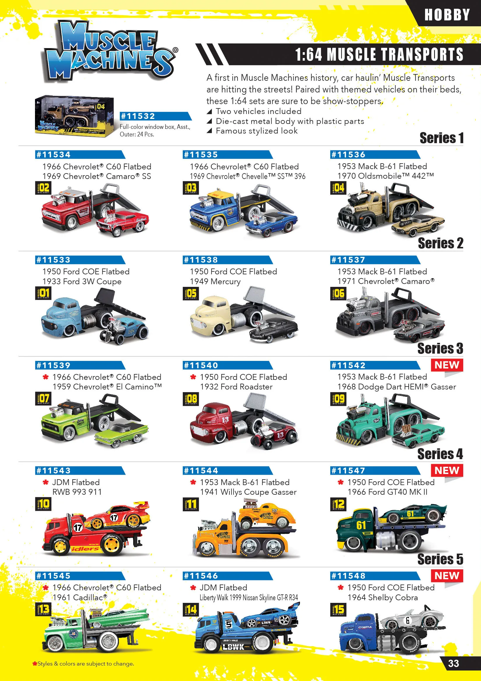 Maisto 1:64 Muscle Transports Vehicle Set Series Die Cast Collectible Hobbies Motorcycle Model Toys