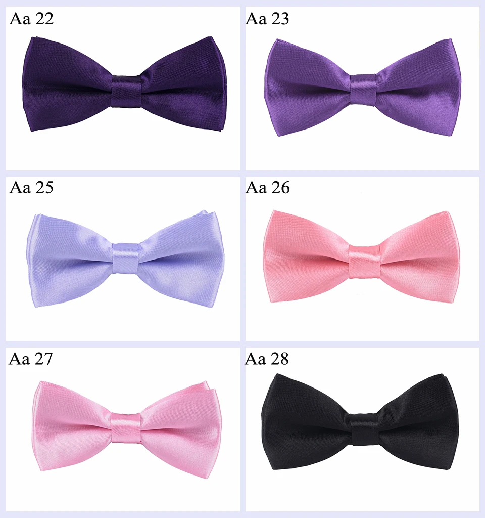 HUISHI 34 Colors Solid Fashion Bowties Groom Kids Formal Colourful Children Cravat Green Marriage Butterfly Wedding Bow Ties