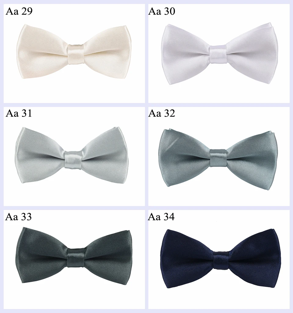 HUISHI 34 Colors Solid Fashion Bowties Groom Kids Formal Colourful Children Cravat Green Marriage Butterfly Wedding Bow Ties