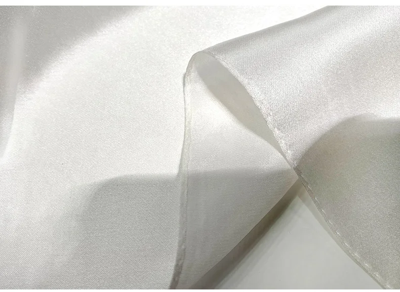 White pure silk scarf headscarf handkerchief lady scarves foulard 50x50 small hijab wrap neck scarf women spring autumn