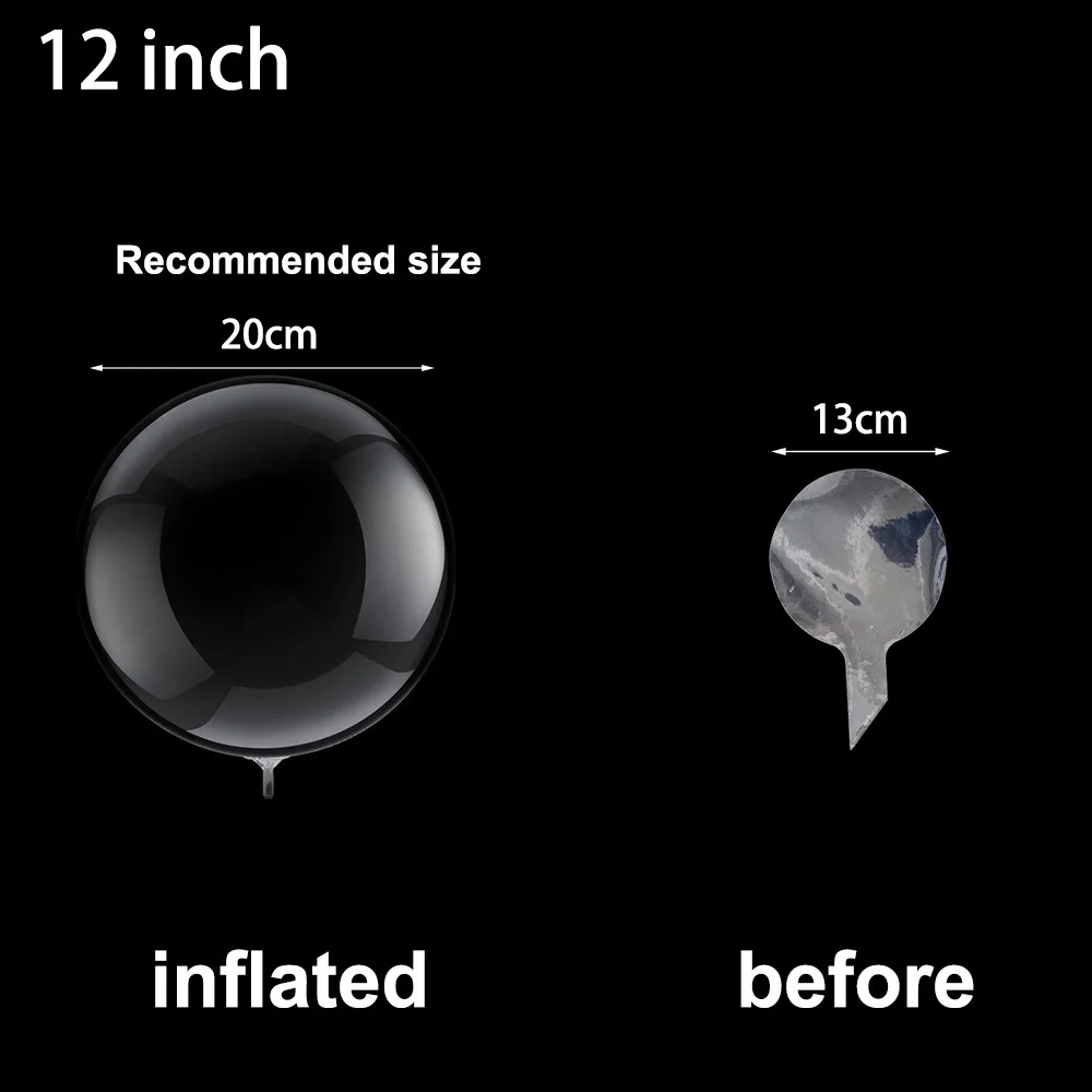 50pcs Bobo Balloons Transparent Bubble Ballon Clear Inflatable Helium Globos Wedding Birthday Baby Shower Party Supply 10-36inch
