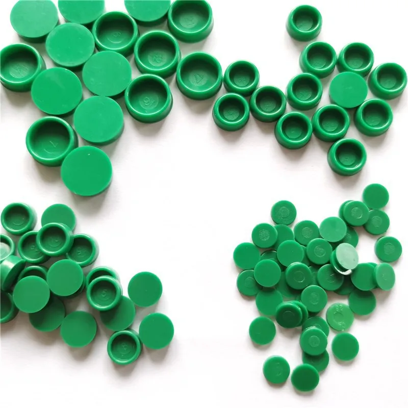 50pcs Nylon Plastic Dust Cover Caps Protector C3 For MGN9 MGN12 MGN7 MGN15 Linear Rail Guides Parts Screw Hole Cover Black Green