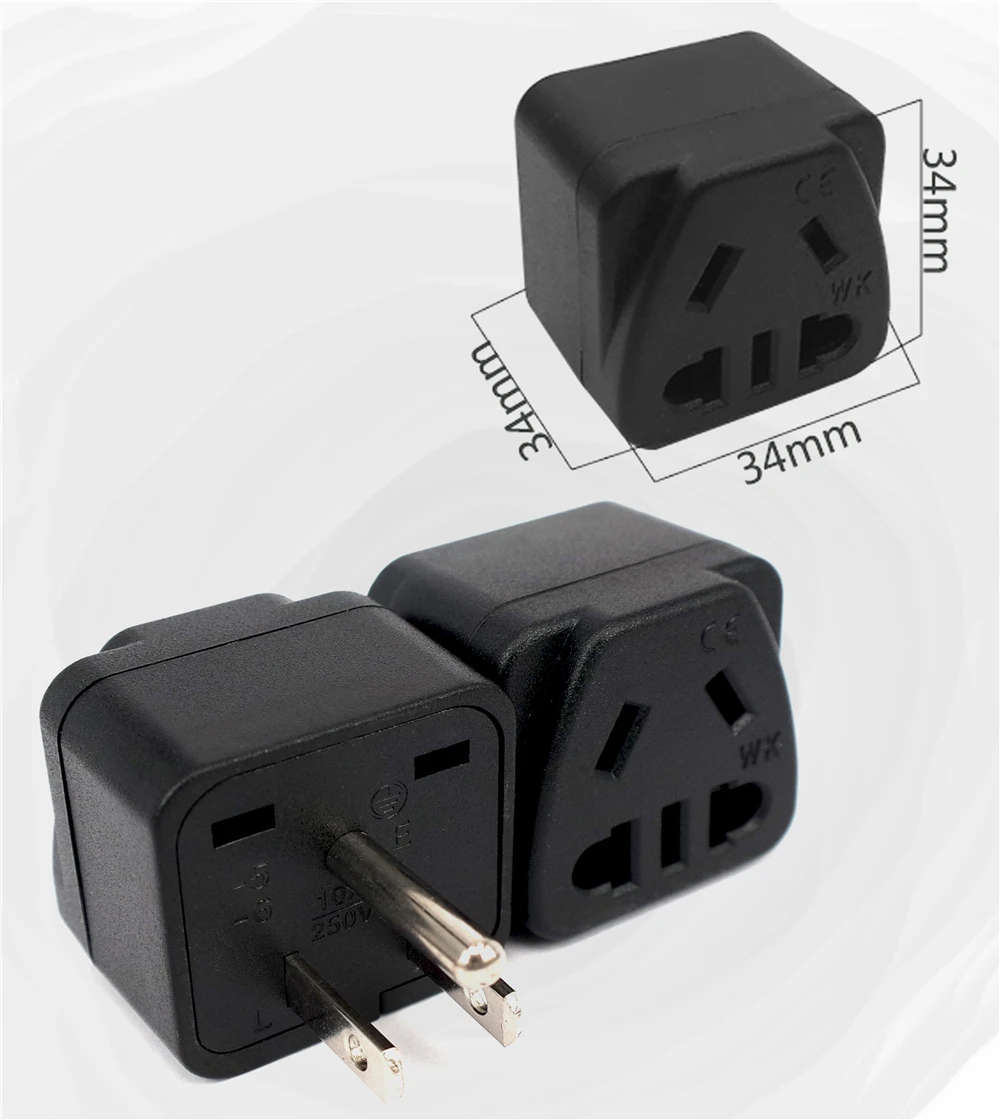 Universal Travel plug to UK,US,EU,small South Africa plug,AC power outlet,adapter,Nepal,India,Sri Lanka Big South Africa 15A/10A