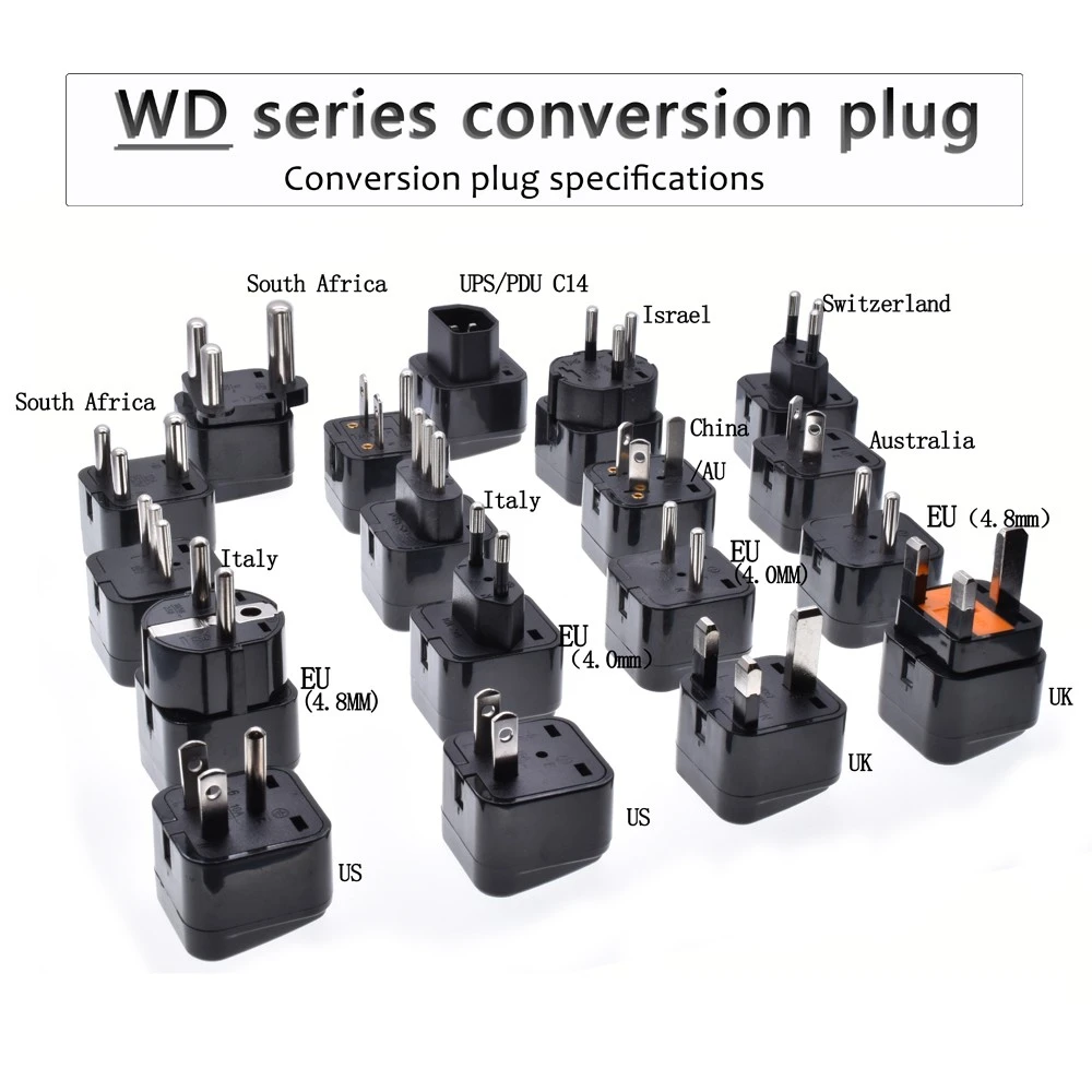 Universal Travel plug to UK,US,EU,small South Africa plug,AC power outlet,adapter,Nepal,India,Sri Lanka Big South Africa 15A/10A