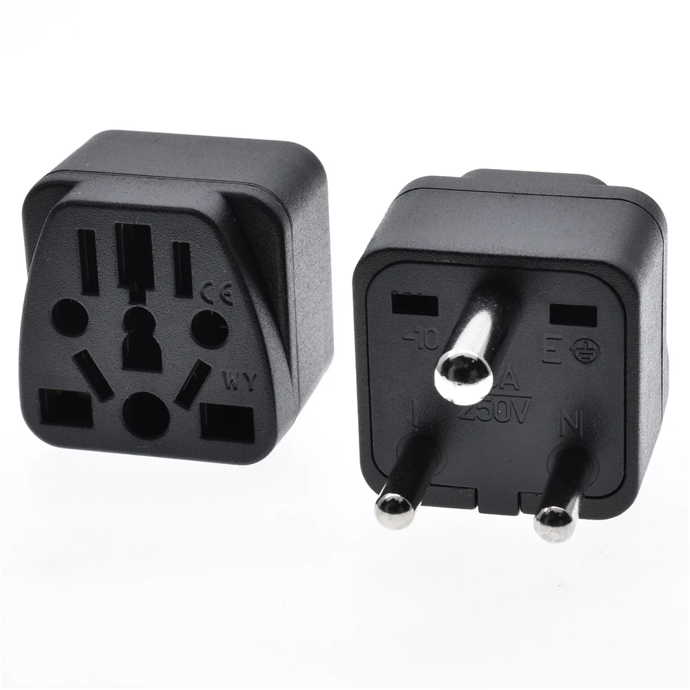 Universal Travel plug to UK,US,EU,small South Africa plug,AC power outlet,adapter,Nepal,India,Sri Lanka Big South Africa 15A/10A