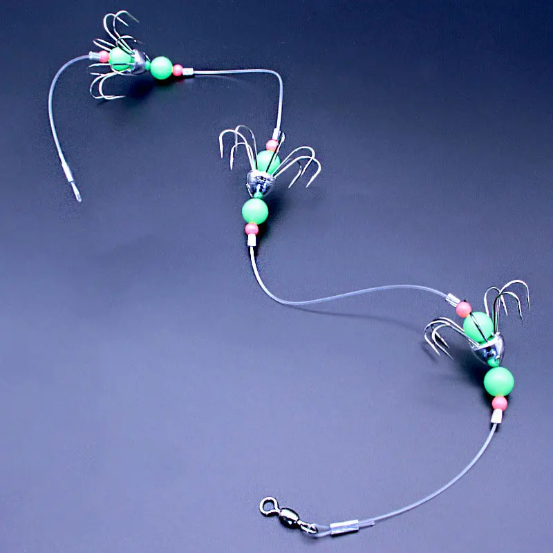 AS 1 Set Squid Jig Glow Hooks 48g Pesca Luminous Leurre Baits 8 Needles Cuttlefish Fishing Lure Hook Bait Fishhook