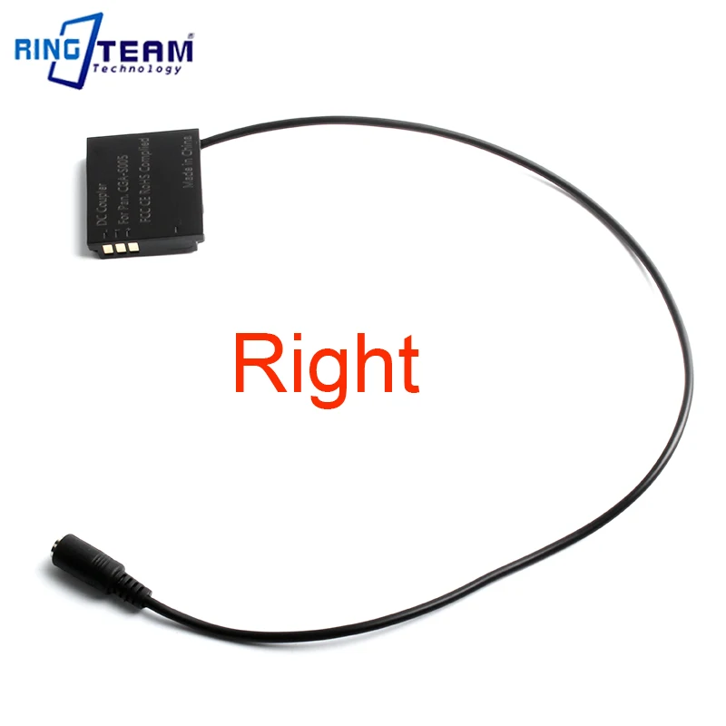 Dummy Battery CGA-S005 S005E DC Coupler With USB 4.0*1.7mm Male Power Cable for Panasonic DMC-FX3 DMC-FX8 FX9 for Sigma DP3M