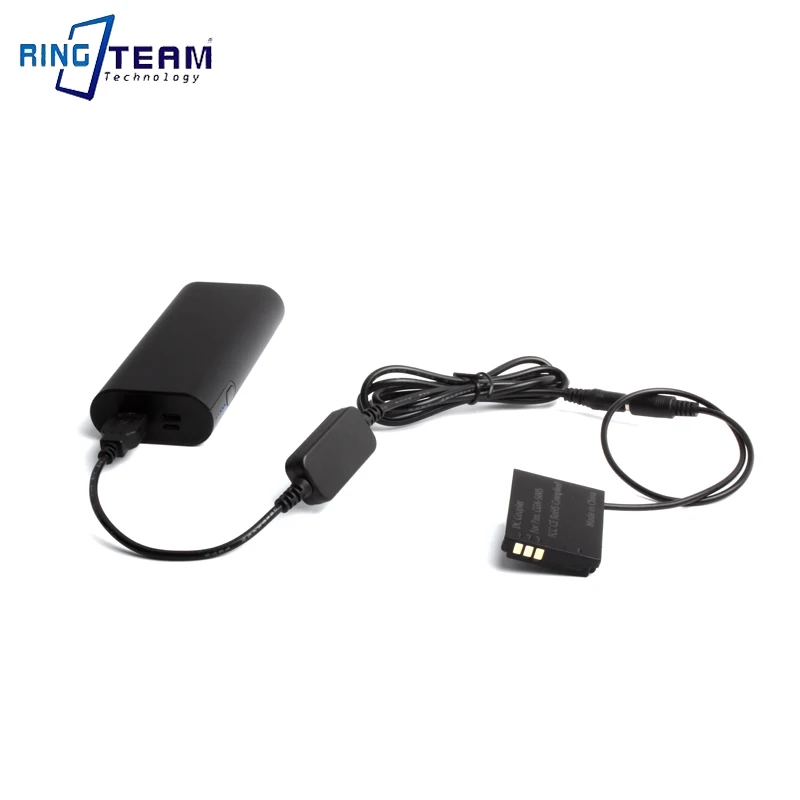 Dummy Battery CGA-S005 S005E DC Coupler With USB 4.0*1.7mm Male Power Cable for Panasonic DMC-FX3 DMC-FX8 FX9 for Sigma DP3M