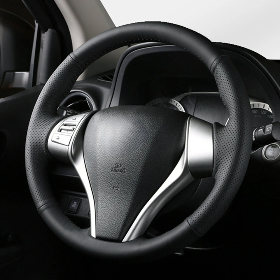 Car Steering Wheel Cover Leather For Nissan Teana Altima 2013-2018 X-Trail Qashqai 2014-2018 Rogue 2014-2016 Pulsar 2015-2018