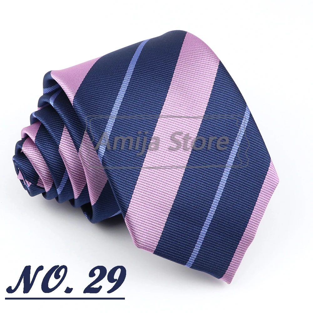 Brand New Men's Tie Red Blue Yellow Striped Plaid Jacquard Necktie Daily Wear Accessories Cravat Wedding Party Gift For A Man