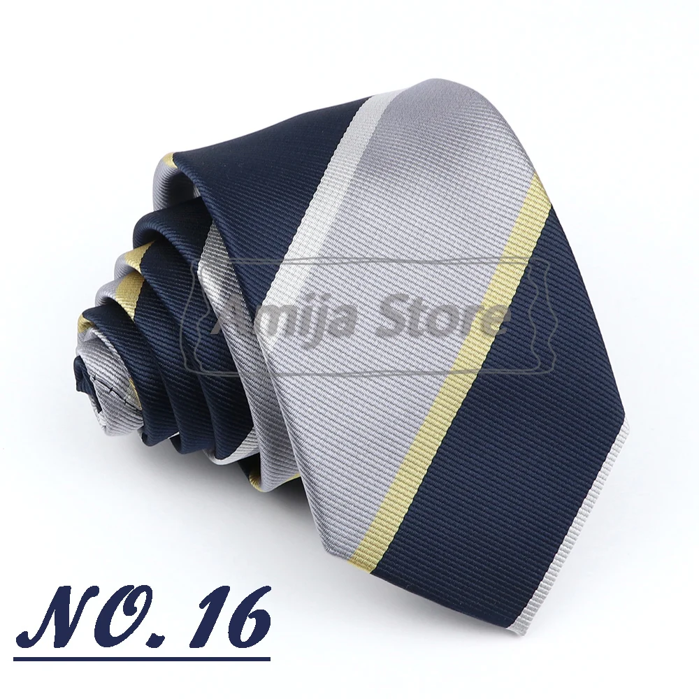 Brand New Men's Tie Red Blue Yellow Striped Plaid Jacquard Necktie Daily Wear Accessories Cravat Wedding Party Gift For A Man