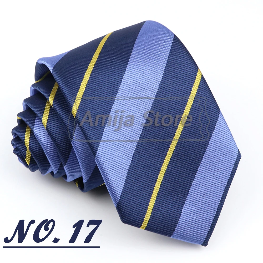 Brand New Men's Tie Red Blue Yellow Striped Plaid Jacquard Necktie Daily Wear Accessories Cravat Wedding Party Gift For A Man