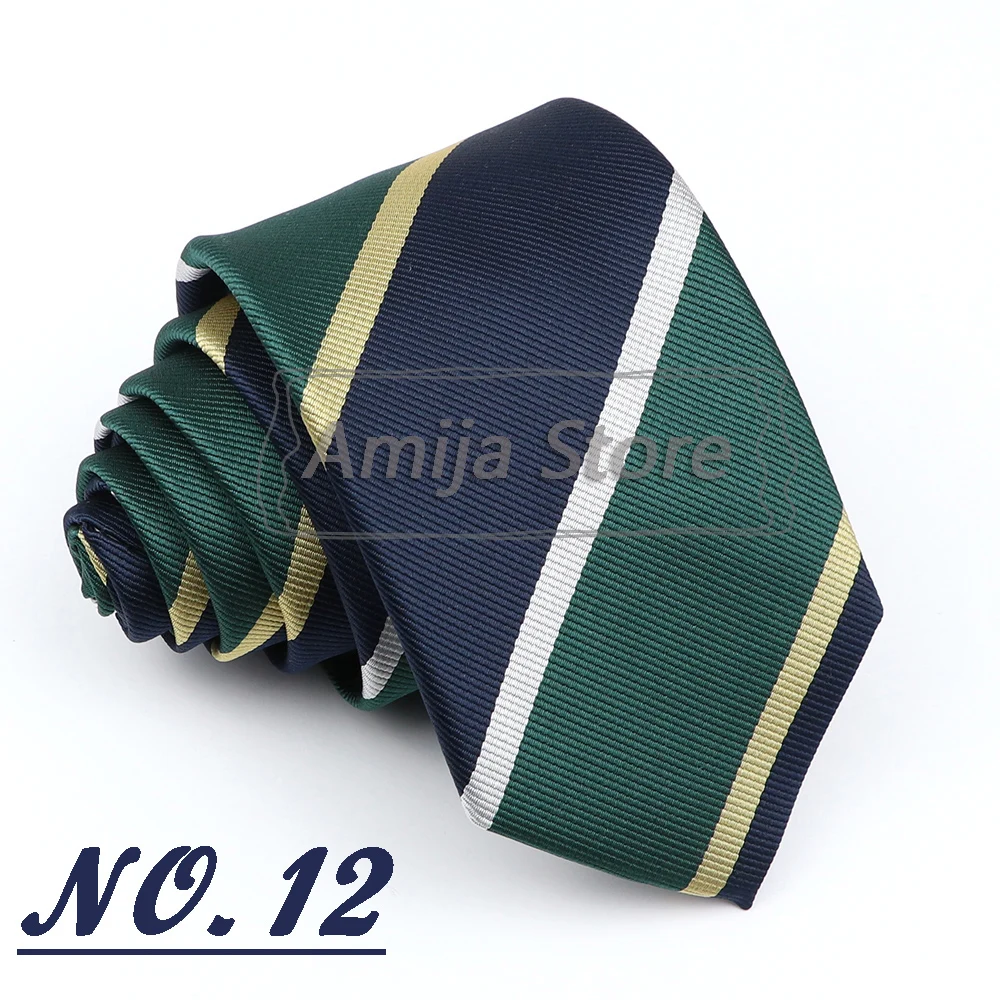 Brand New Men's Tie Red Blue Yellow Striped Plaid Jacquard Necktie Daily Wear Accessories Cravat Wedding Party Gift For A Man