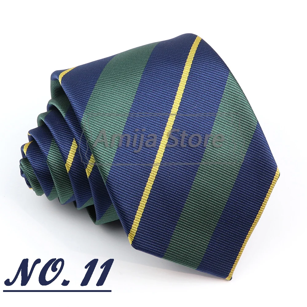 Brand New Men's Tie Red Blue Yellow Striped Plaid Jacquard Necktie Daily Wear Accessories Cravat Wedding Party Gift For A Man
