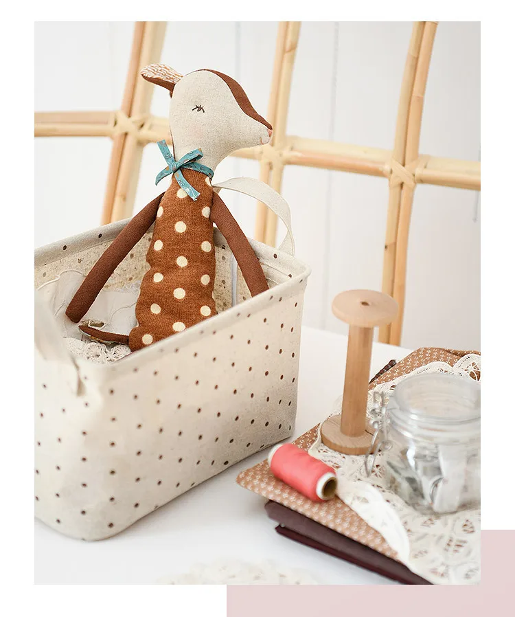 Nordic Style Lovely Stuffed Animal Toy Kawaii Bambi Baby Girls Plush Doll Kids Baby Newborns Sleeping Accompany Doll Room Decor