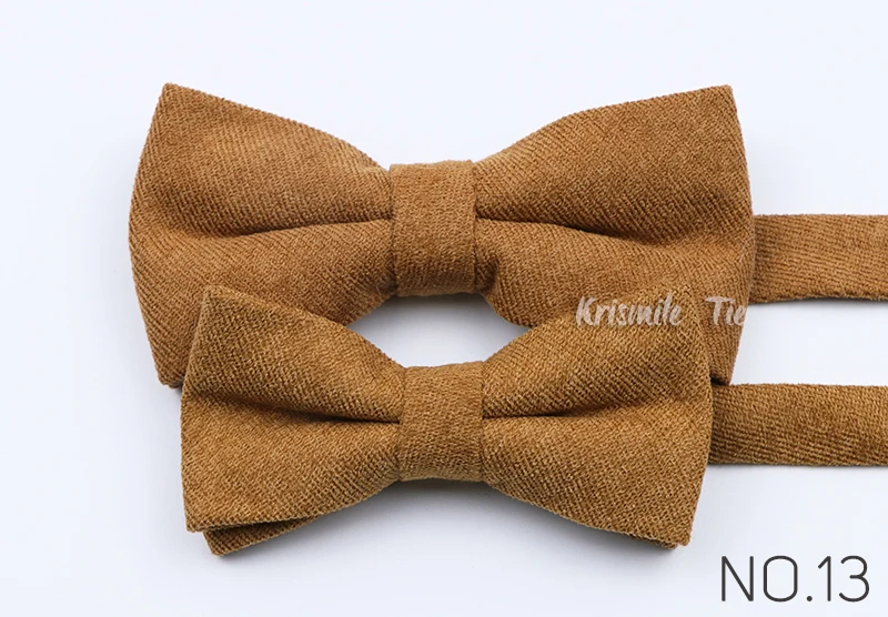 Classic Colorful Parent-Child Bowties Super Soft Velvet Corduroy Wedding Men Kid Bow Tie Romantic Blue Pink Red Butterfly Cravat