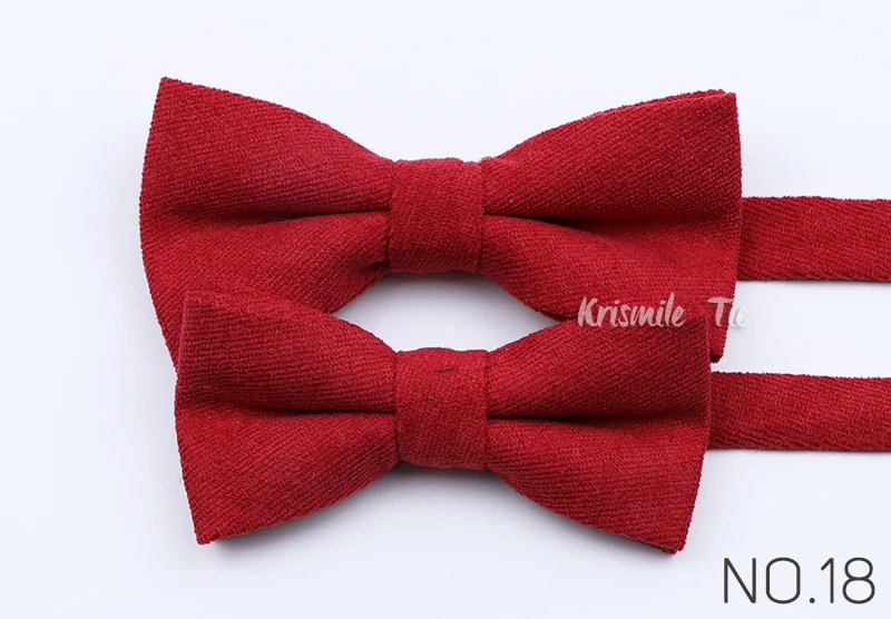 Classic Colorful Parent-Child Bowties Super Soft Velvet Corduroy Wedding Men Kid Bow Tie Romantic Blue Pink Red Butterfly Cravat