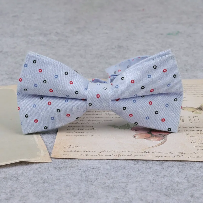 Brand New Men Fashion Retro Flower Print Bow Ties For Man Casual School Boys Cats Pattern Neck Wear Bowtie Accessories Butterfly