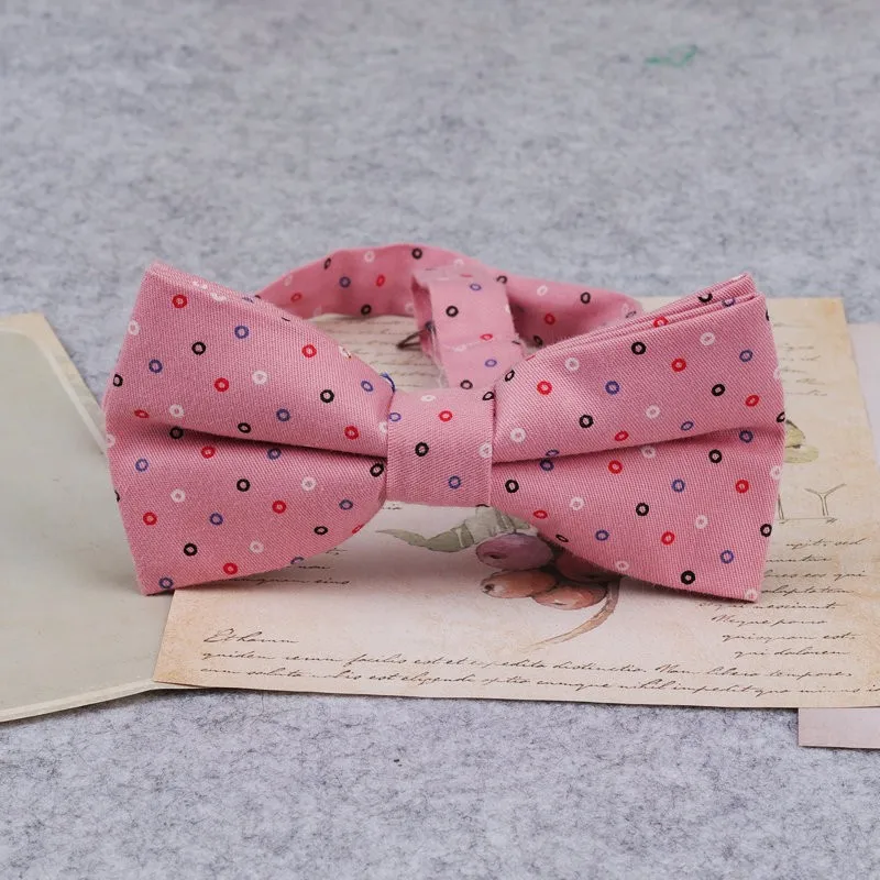 Brand New Men Fashion Retro Flower Print Bow Ties For Man Casual School Boys Cats Pattern Neck Wear Bowtie Accessories Butterfly