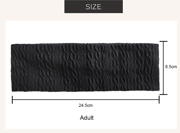 Women Spiral Stripe Soft Hairband Headwrap Lady Knitted Headband Elastic Hair Bands Fashion Solid Color Turban Hair Accessories