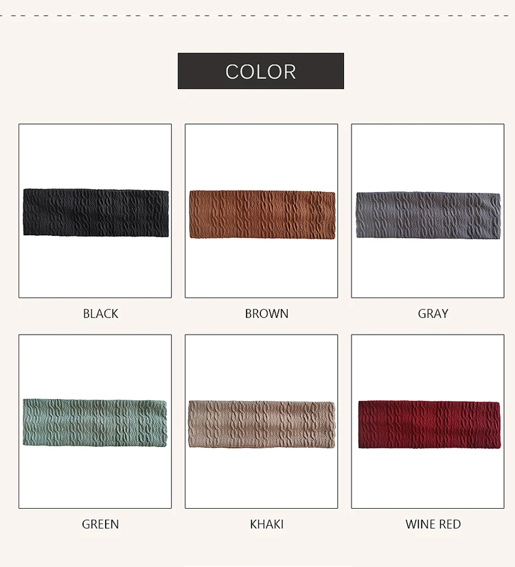 Women Spiral Stripe Soft Hairband Headwrap Lady Knitted Headband Elastic Hair Bands Fashion Solid Color Turban Hair Accessories