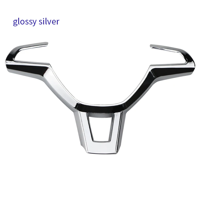 For Volkswagen Skoda Octavia A7 Kodiaq Rapid Yeti Superb ABS Chrome Accessories Car Steering Wheel Protective Cover Trim Sticker